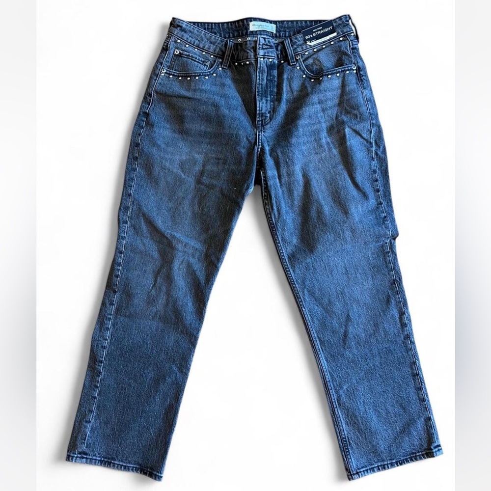 Abercrombie & Fitch Women's Black Straight Leg Jeans